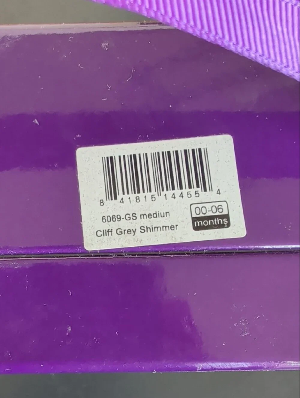 Pediped Cliff Gray Shimmer Baby Walker Shoes